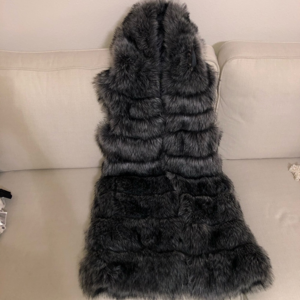 Faux fur vest